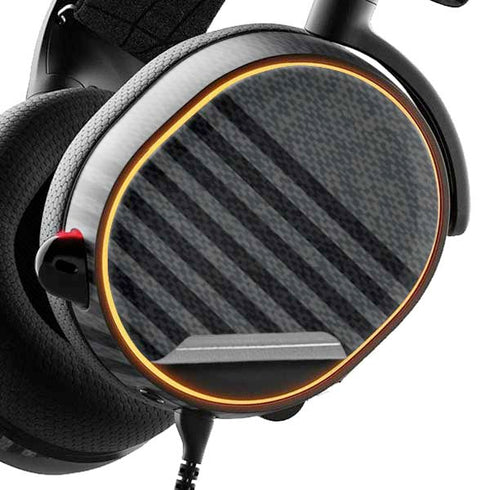 Black and Grey Stripes SteelSeries Arctis 3 Skin